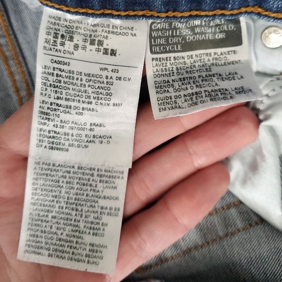 Levi's Boyfriend Blue Jeans Size: 30 (please see photo measurements. EPWC. - Picture 14 of 15